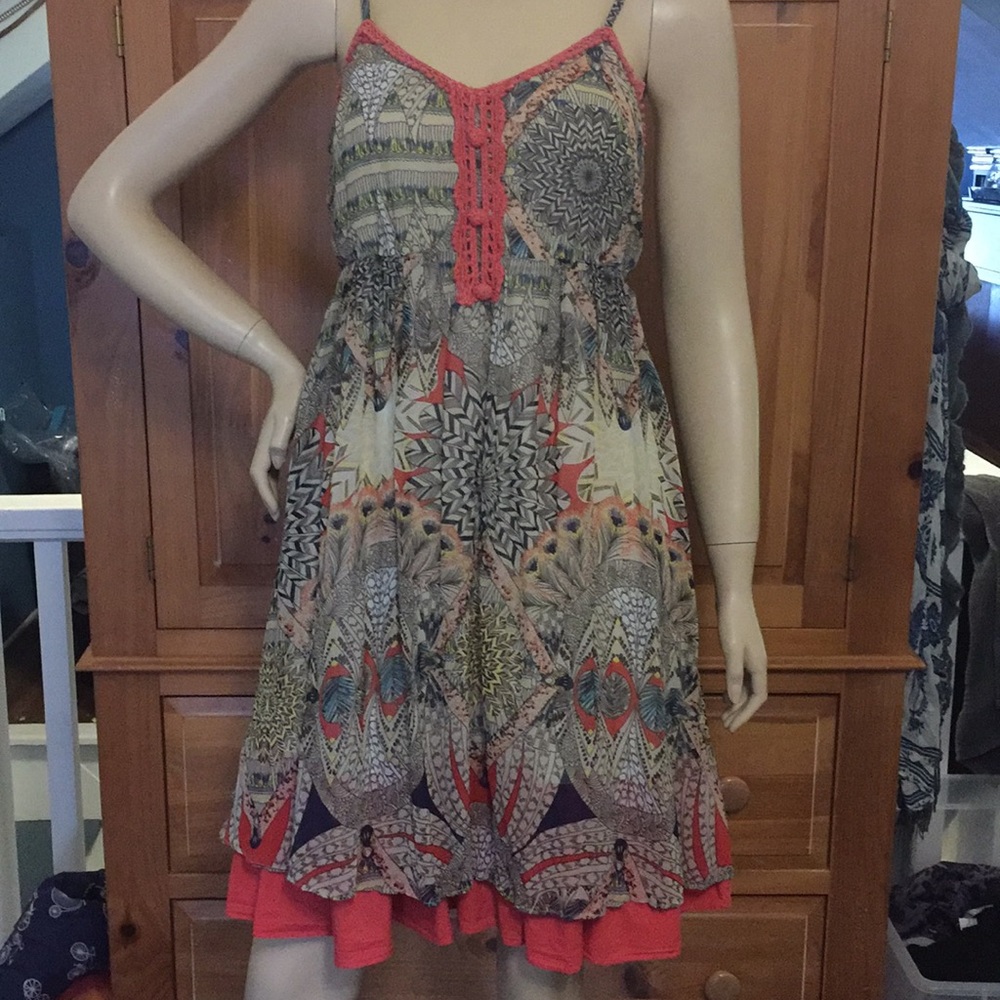 a’reve Anthropologie Floral Boho Sundress, size L